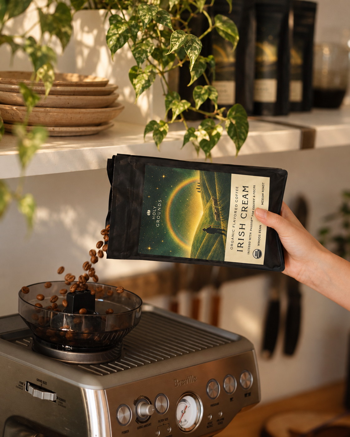 Holy Grounds Irish Cream Mushroom Coffee