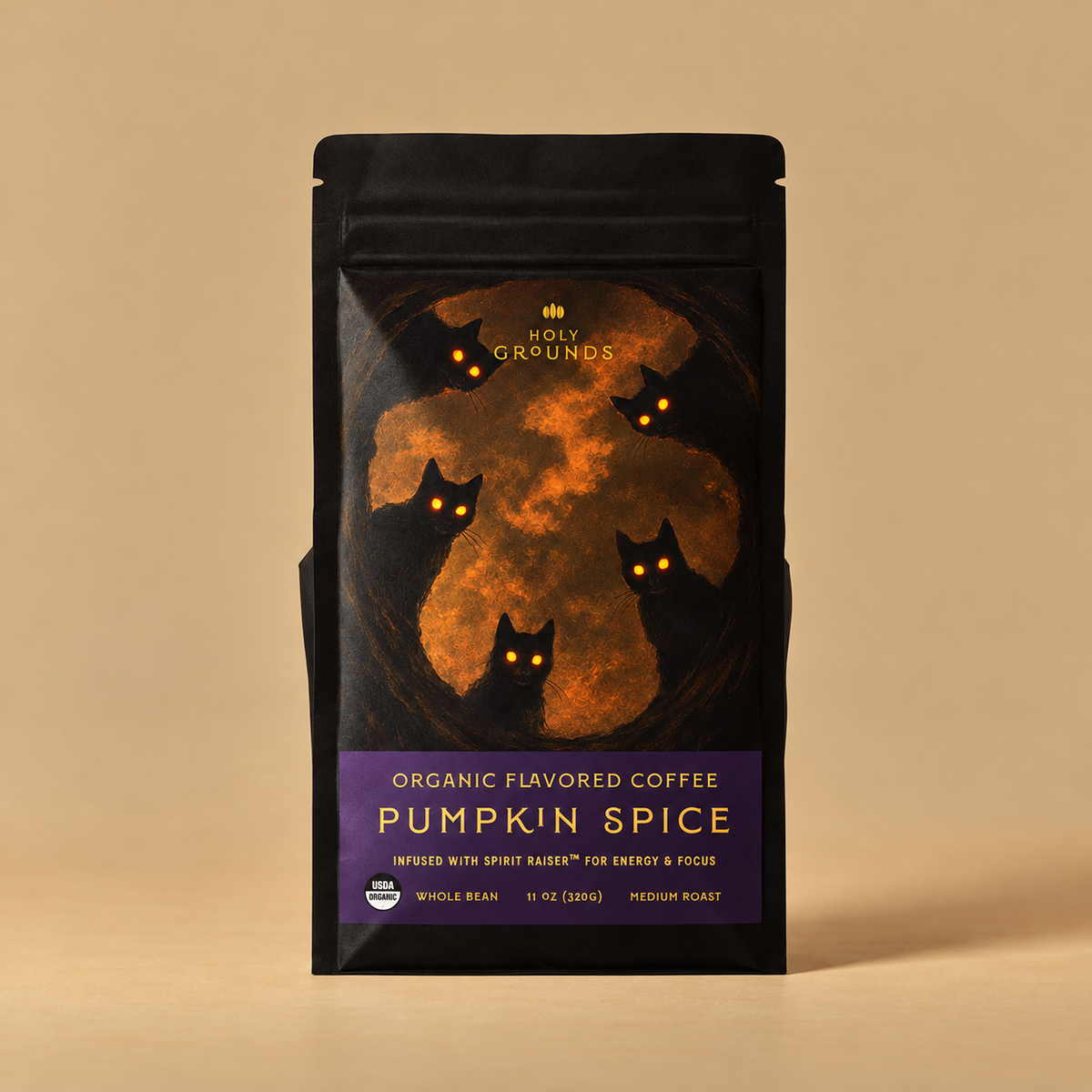 Holy Grounds Pumpkin Spice Mushroom Coffee