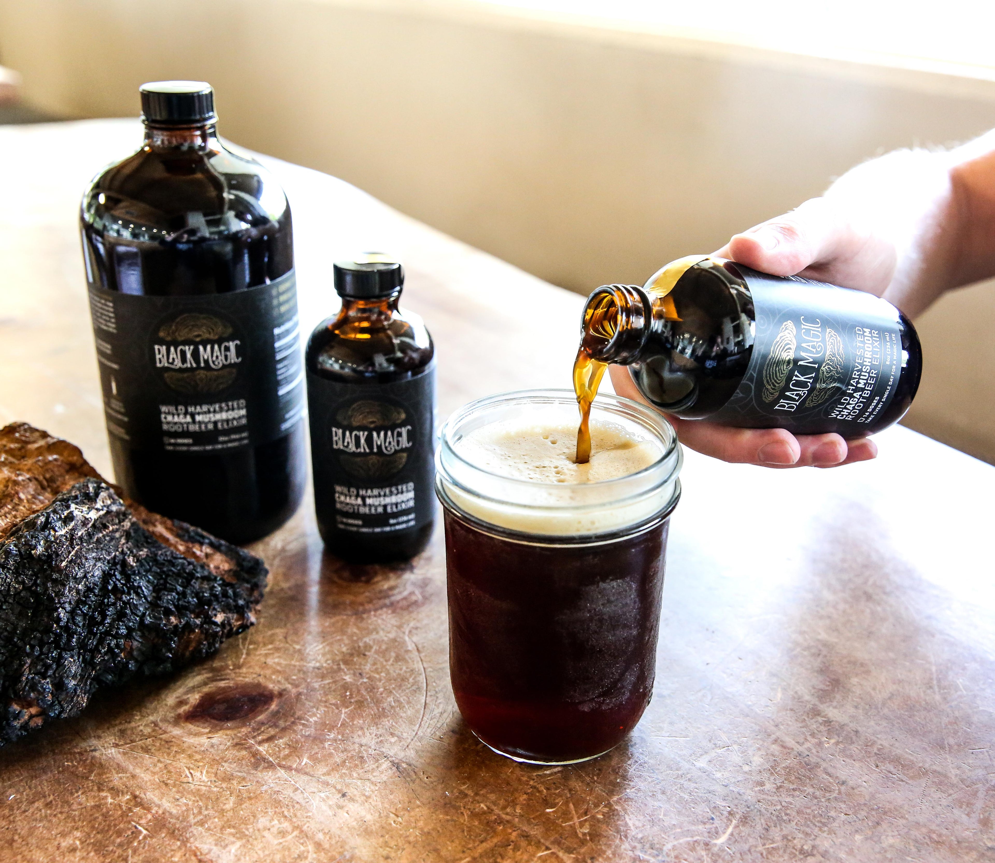 Wild Harvested Chaga Mushroom Rootbeer Elixir