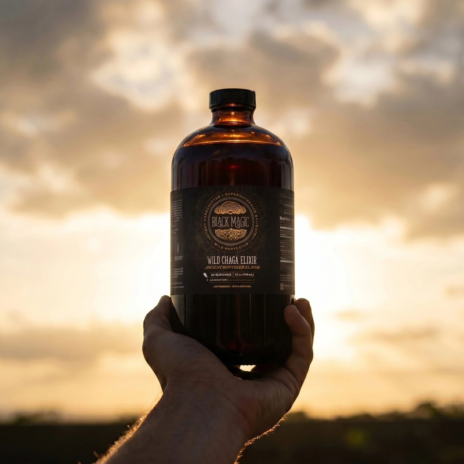 Wild Harvested Chaga Mushroom Rootbeer Elixir