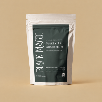 Organic Turkey Tail Mushroom Powder | Tree-Grown Fruiting Body Extract