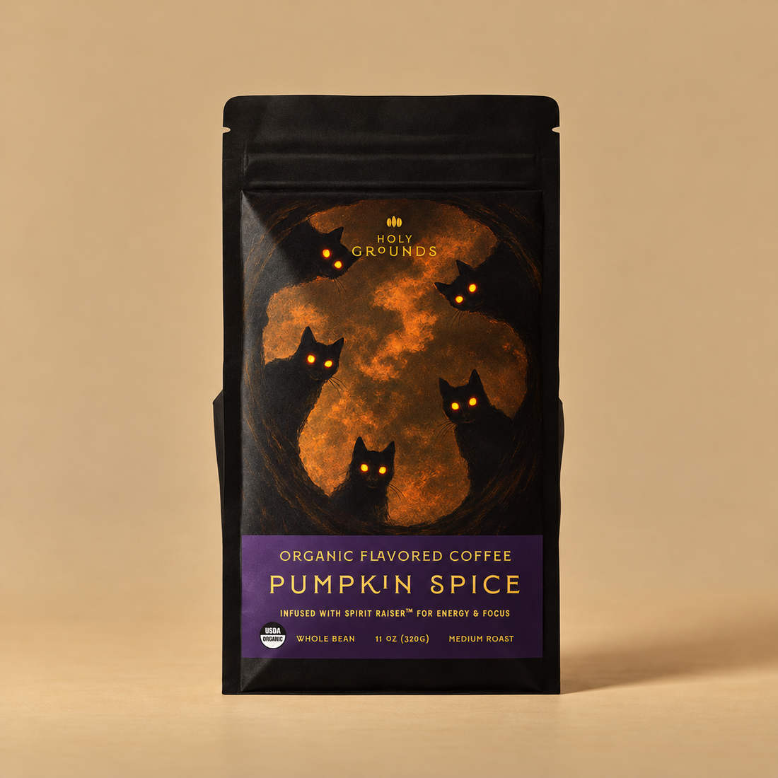 Holy Grounds Pumpkin Spice Mushroom Coffee